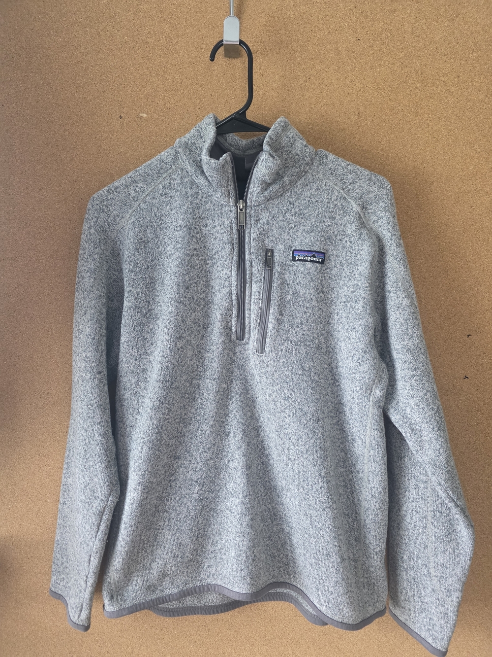 Patagonia Light Gray Half-Zip Fleece Pullover